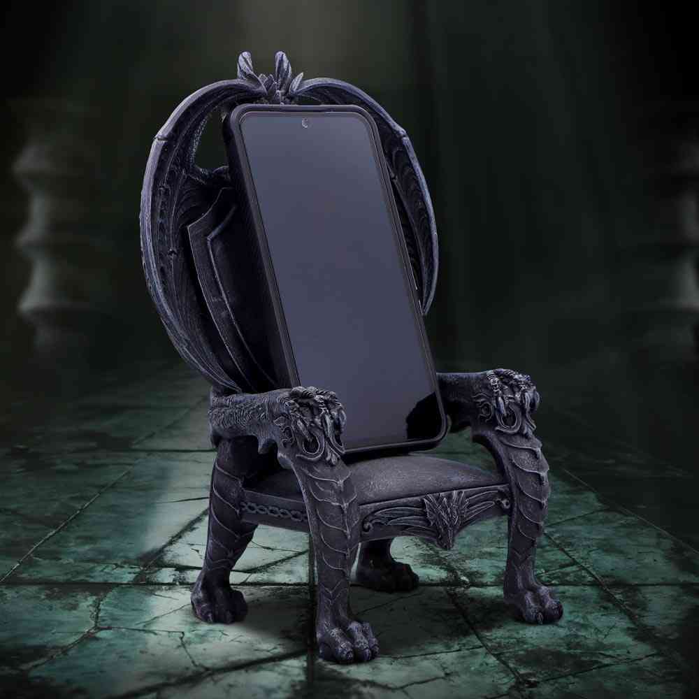 Nemesis Now - Ironscale Phone Holder Figurine - Noir